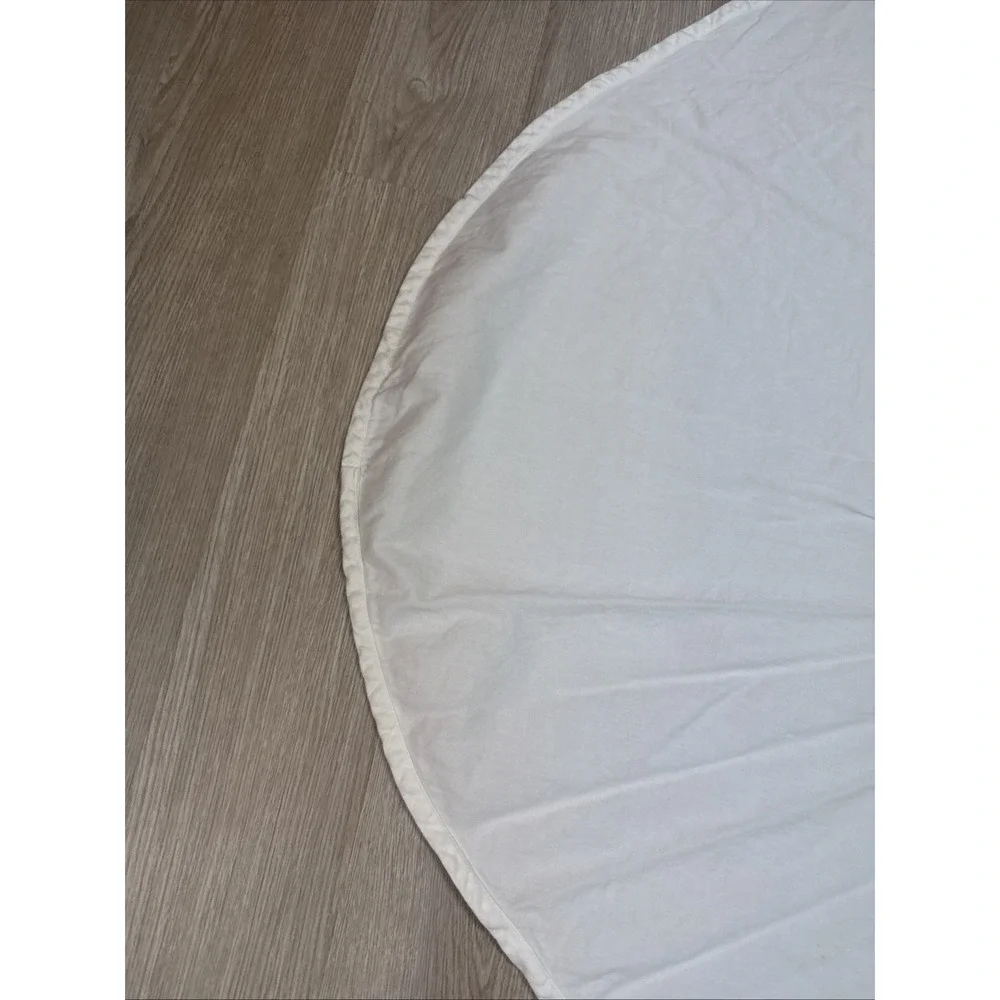 White 100% Cotton Sateen Classic Cloth Casual Elegant Durable Oval Tablecloth